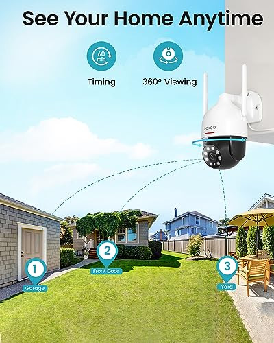 Cámara De Vigilancia Y Seguridad Dekco 2k Wifi Para Exterior