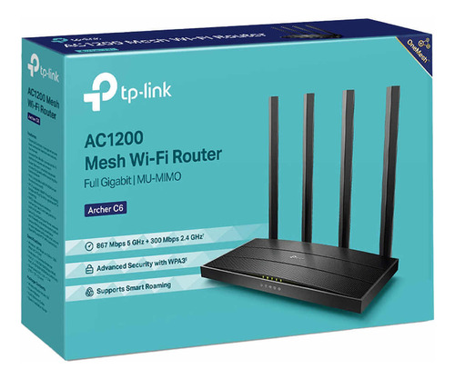 Router Tp-link Archer C6 Ac1200 Gigabit