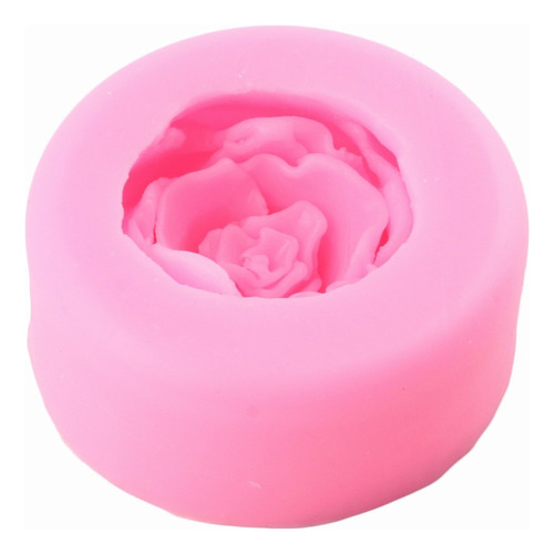 Cnn Molde Silicona Con Forma Flor Rosa For Velas, 3 Pzs.