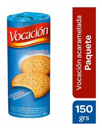 Pack X 6 Unid. Galletitas  Acaramelada 145 Gr Vocacion Gall