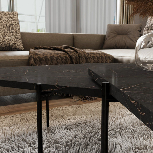 Mesa De Centro Palheta - Reali- 130cm C X 65cm Largura X Wt