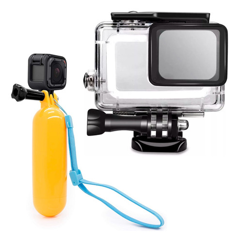 Carcasa Sumergible P Cámara Gopro Go Pro Hero + Palo Bobber Hero 5 / 6 / 7