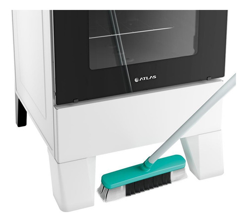 Fogão 4 Bocas Atlas Milão Top Com Mesa De Inox A Gás Bivolt