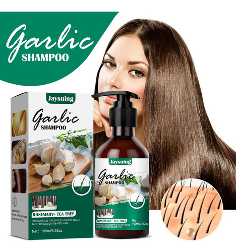 Qk Shampoo De Alho Sem Perfume Para Cabelos Normais A Secos