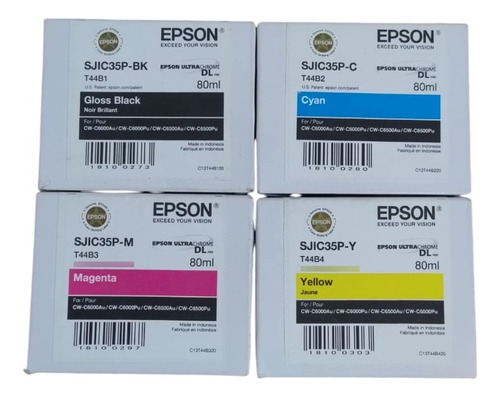 Pack 4 Cartuchos Tinta Epson T44b Gls/c/a/m 80ml Original