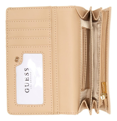 Imagen 3 de 3 de Billetera Porta Cel Guess Original Giana Taupe