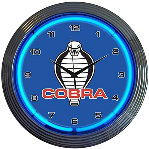 Reloj De Pared De Neon Neon Neon Ford Cobra 15 Pulgadas
