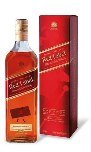 Whisky Johnnie Rojo De 1 Litro Garantizado