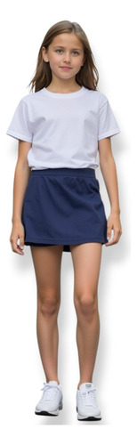 Short Pollera De Algodón Y Lycra Para Niñas - Guimel Kids