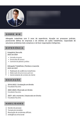 Currículo Profissional Elaboramos Para Você
