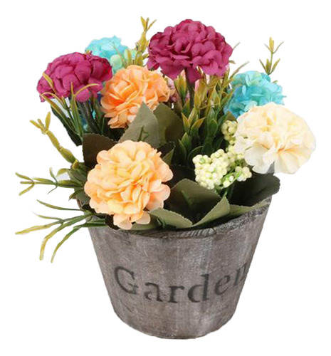 Flores Falsas Para Decoração De Marrom Rodada Multi-cor
