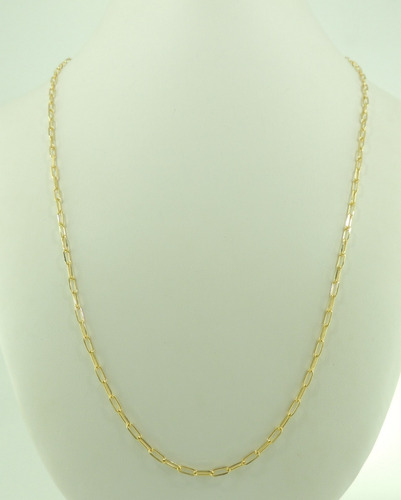 Corrente Masculina Alongada 70 Cm Ouro 18k 750 Colar Cordão