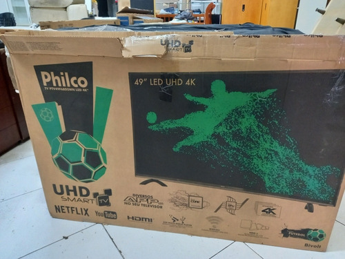 Imagem 2 de 6 de Philco 49 Tv Ptv48f68dswn 4k Tela Quebrada