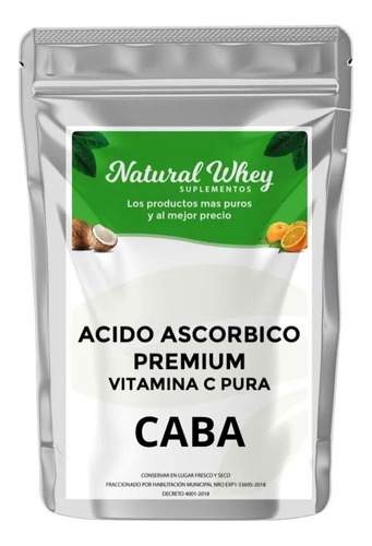 Acido Ascorbico Vitamina C Pura 1 Kilo Usp Máxima Pureza