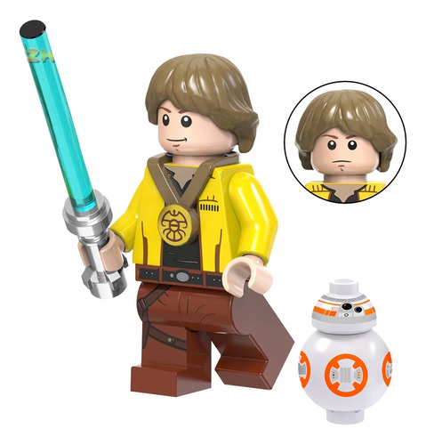 Chaveiro Lego Artesanal Star Wars Vários Personagens Geek Luke Medalha Boneco