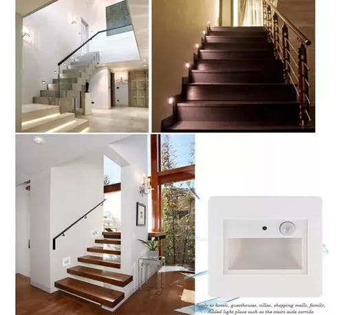 Lámpara Empotrada De Escalera Led Impermeable De 1.5w