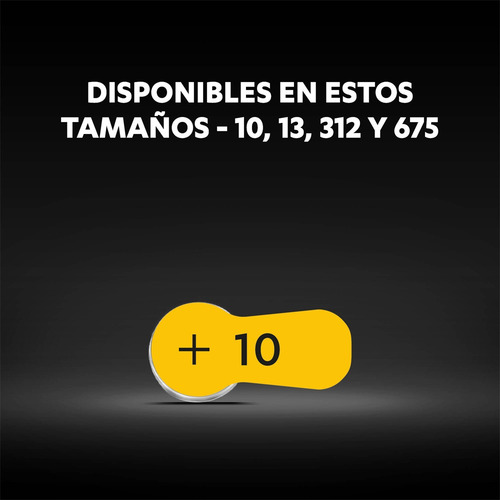 Imagen 6 de 8 de Pack 36 Pilas Duracell Audífono Tamaño 10 / Superstore