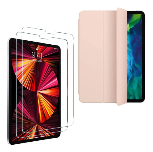 Estuche Smart Case + Vidrio Pantalla Para iPad Pro 11 2021