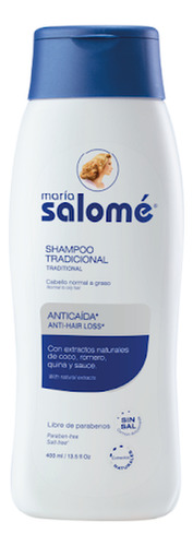 Shampoo María Salomé Prevención Caída Sin Sal X400ml
