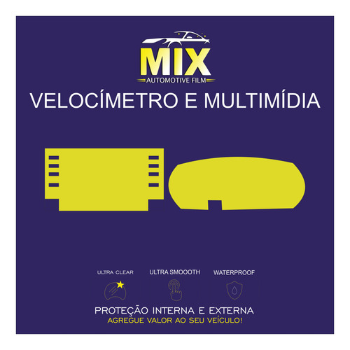 Pelicula Ppf Velocímetro E Multimídia Hilux 2021 2022 2023
