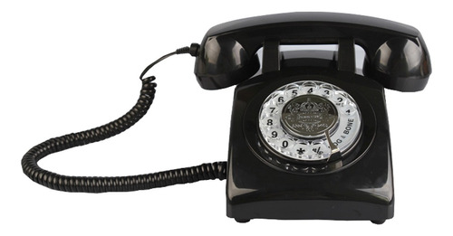 Rotary Dial Bell Telephone Negro