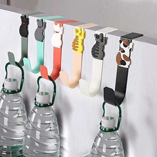 Pack 6 Gancho Para Puerta Colgar Ropa Abrigo Gorro Salon