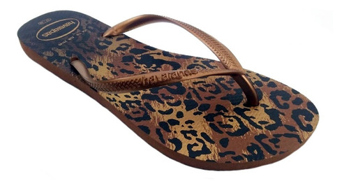 Ojota Havaianas Slim Animals Ferrugem Mujer Eezap