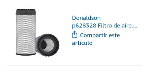 Filtro De Aire Donaldson P628328 Rs5747 Af27998 Wa10035