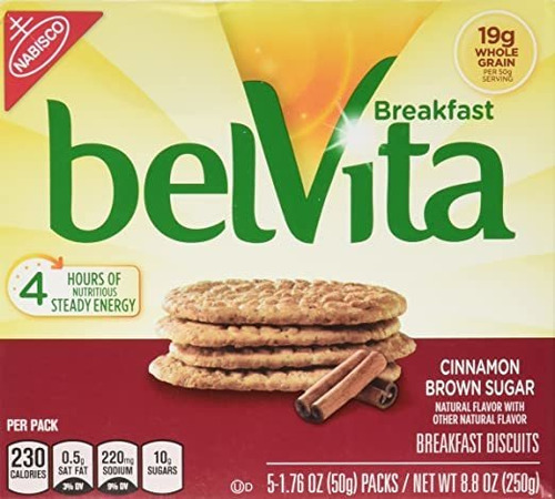 Belvita Canela Brown Sugar Desayuno Galletas 5 Porciones (pa