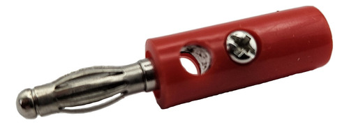 Conector Banana Con Tornillo Rojo (10 Piezas)