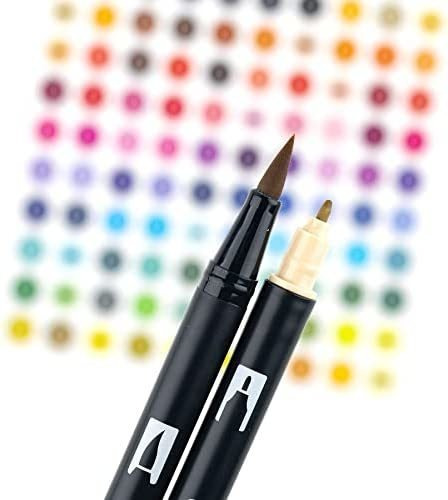 Tombow 56170 Dual Brush Pen Art Markers, Portrait, 10-pack.