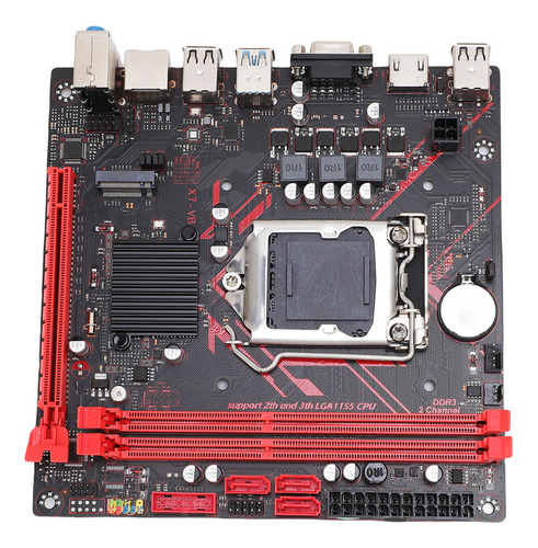 Placa Madre Itx B75 Mining Para Lga1155, 6 Gbps, 2 X Ddr3, 3