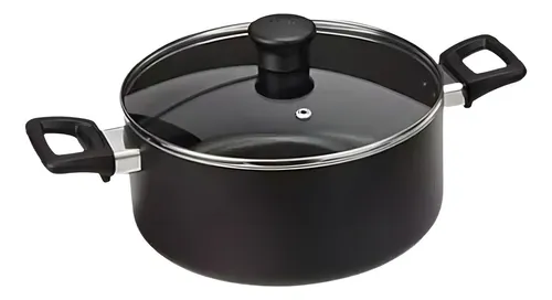 Batería T-fal A741s775 Family Cook De 6 Piezas Negra Color Negro