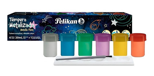 Imagen 1 de 4 de Témperas Pelikan (sets De 6 Colores)