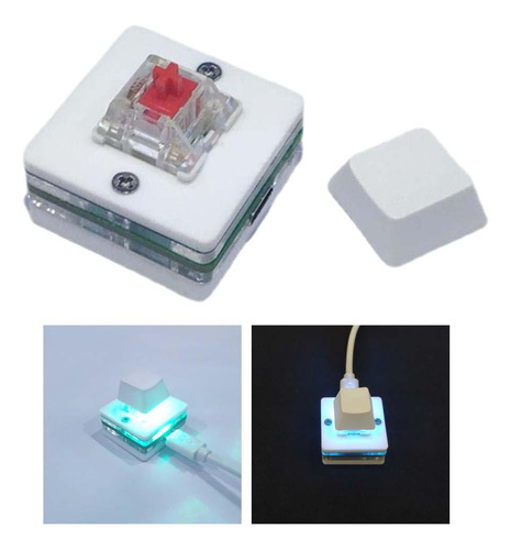 Usb Mini 1 Key Keyboard Programación Rgb Interruptor Rojo