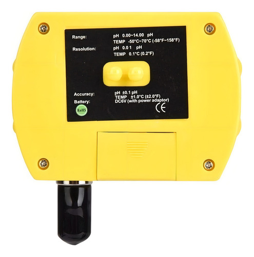 Monitor Medidor Ph Controlador Temp Agua Acuario