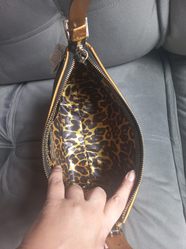 Bolsa Victor Hugo Azure Nova Marrom Marca Níquel Marrom-claro