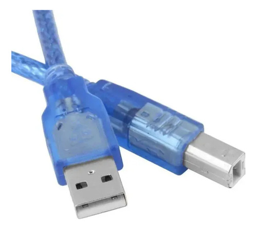 Cabo Usb Tipo A B 3 Metros Para Arduino Uno Mega Impressora