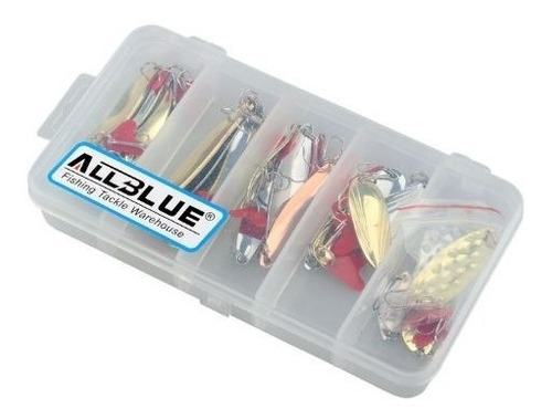 Pesca Kit 10 Cucharilla Caja Incluida Lubina , Robalo Etc.