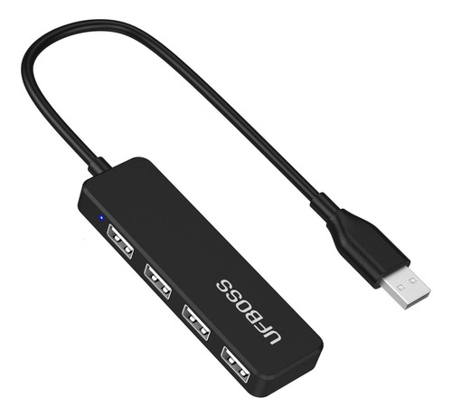 Hub De 4 Puertos Usb 2.0, Ufboss [ Actualizado] Ultra Slim