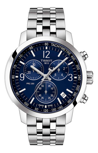Reloj Tissot Prc 200 Chronograph Acero Azul