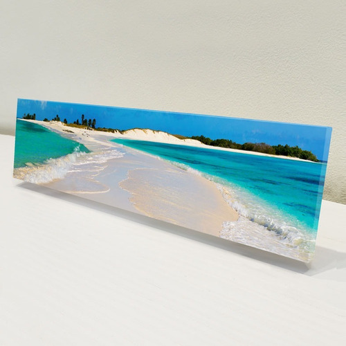 Cuadro Mdf Los Roques 1 Medidas 40 X 10 Cm