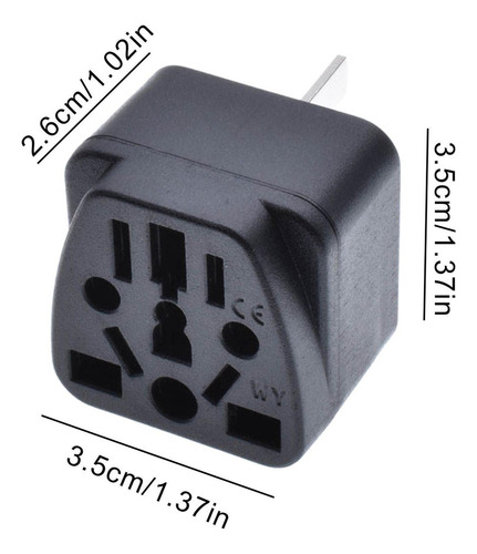 P Adaptador De Enchufe De Viaje Adaptador De Cargador De 3