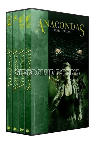 Anaconda Saga Completa Dvd Colección Latino 4 Peliculas