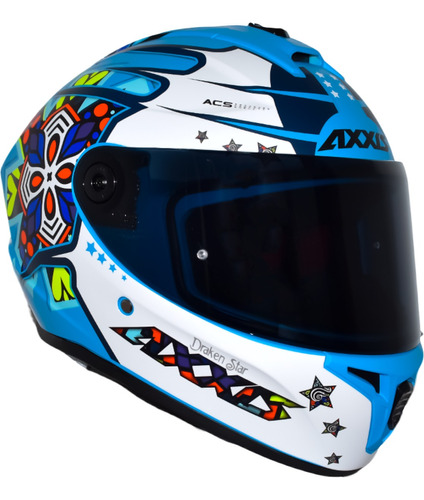 Casco Integral Axxis Draken Star C17  Doble Certificación