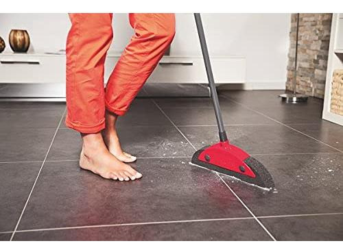 Escoba Super Classic Mango Triangular Y Super Duster Rojo