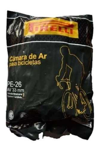 Câmara De Ar Bike 26 1.75 Até 2.20 Pirelli Válvula Grossa