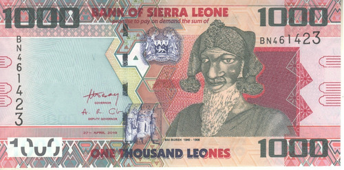 Sierra Leona Billete De 1.000 Leones Año 2010 - Pick 30a Unc