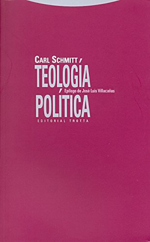 Teologia Politica Schmitt,carl Trotta Editorial