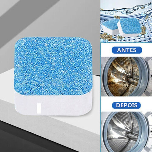 20 Pcs Pastilha Tabletas Limpar Higienizar Máquina Lavar 20 Pcs Pastilha Tabletas Limpar Higienizar Máquina Lavar